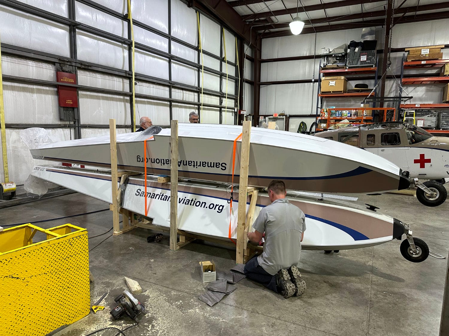 How we packaged Aerocet 3400 series floats for shipment to Papua New Guinea for use with Samaritan Aviation's U206F.