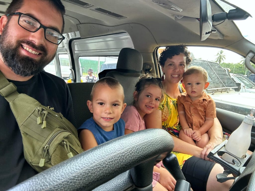 Missionary family in Wewak, Papua New Guinea.