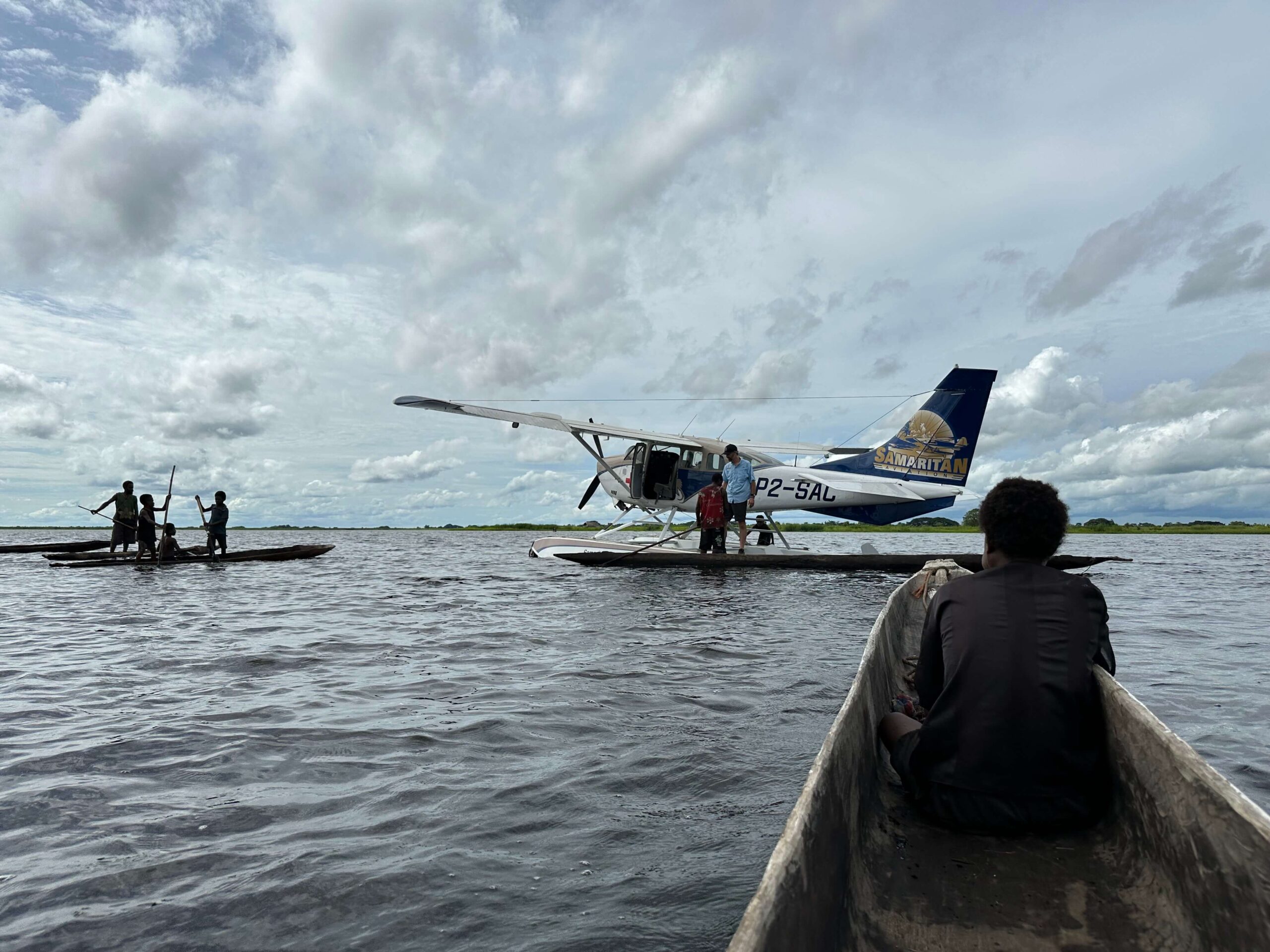 Samaritan Aviation's Amphibious Cessna 206 in Chambri Lakes